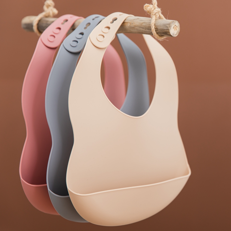 Silicone Baby Bibs - 0-3 Tahun Bib Bayi BPA Gratis