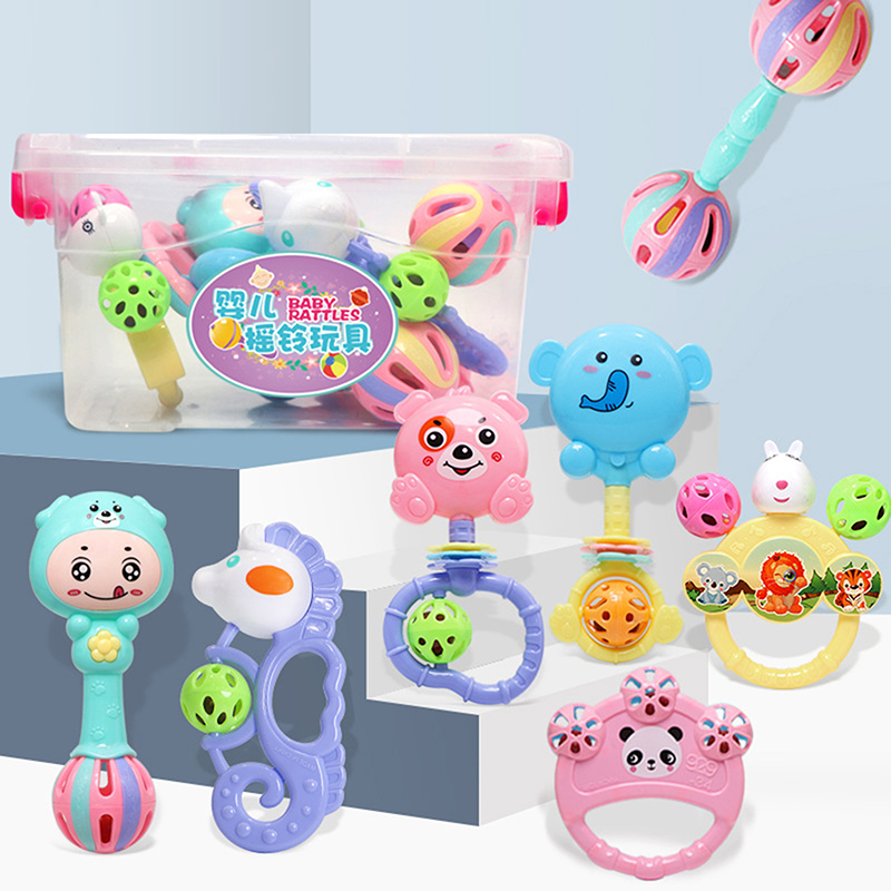 Baby Rattle Toy Set - 1/7PCS Set Mainan Rattle Bayi, Rattle