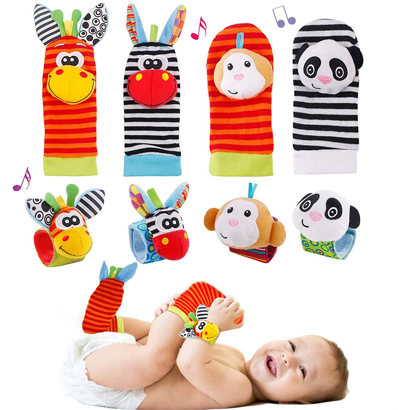 Baby Rattle Toy Set - Kaus kaki bayi mainan kerincingan untuk