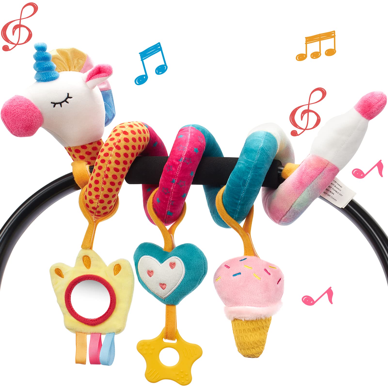 Baby Rattle Toy Set - Mainan kursi mobil untuk kerincingan bayi