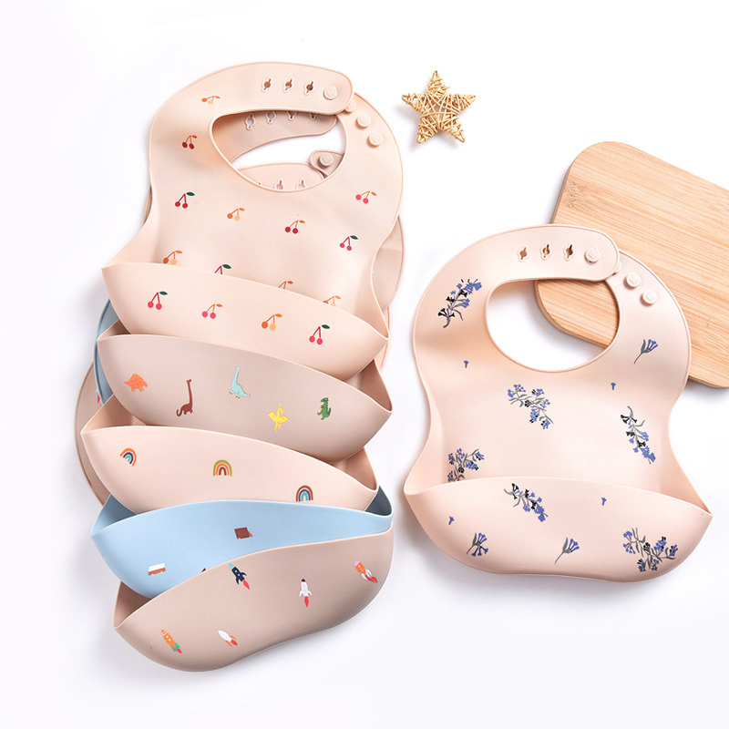 Celemek bayi silikon 4 kecepat - Silicone Baby Bibs ulasan dan harga