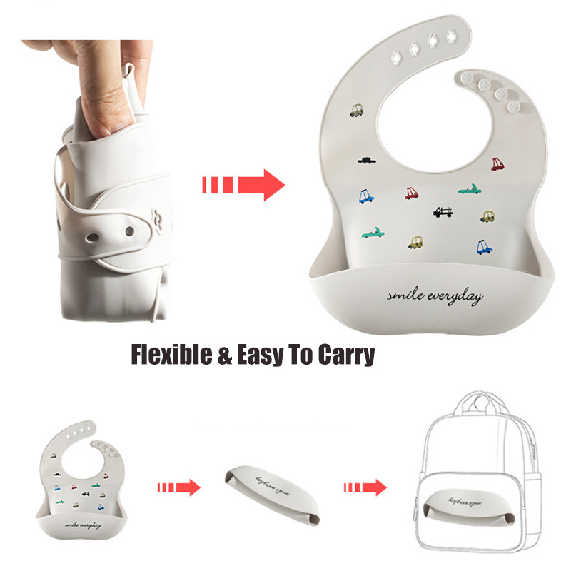 Celemek bayi silikon 4 kecepat - Silicone Baby Bibs ulasan dan harga