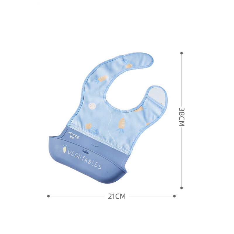Celemek Bayi Tahan Air Anak-an - Silicone Baby Bibs ulasan dan harga