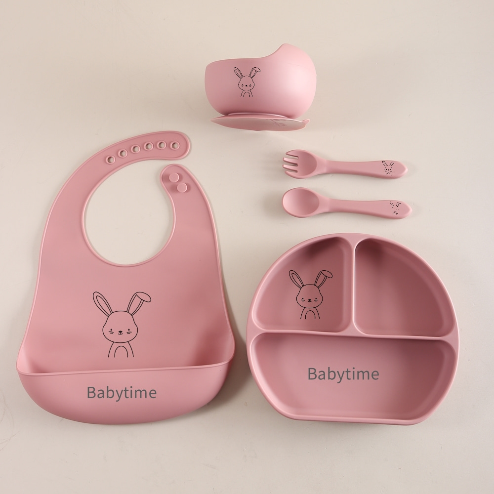 Set Peralatan Makan Bayi Kelin - Silicone Baby Bibs ulasan dan harga