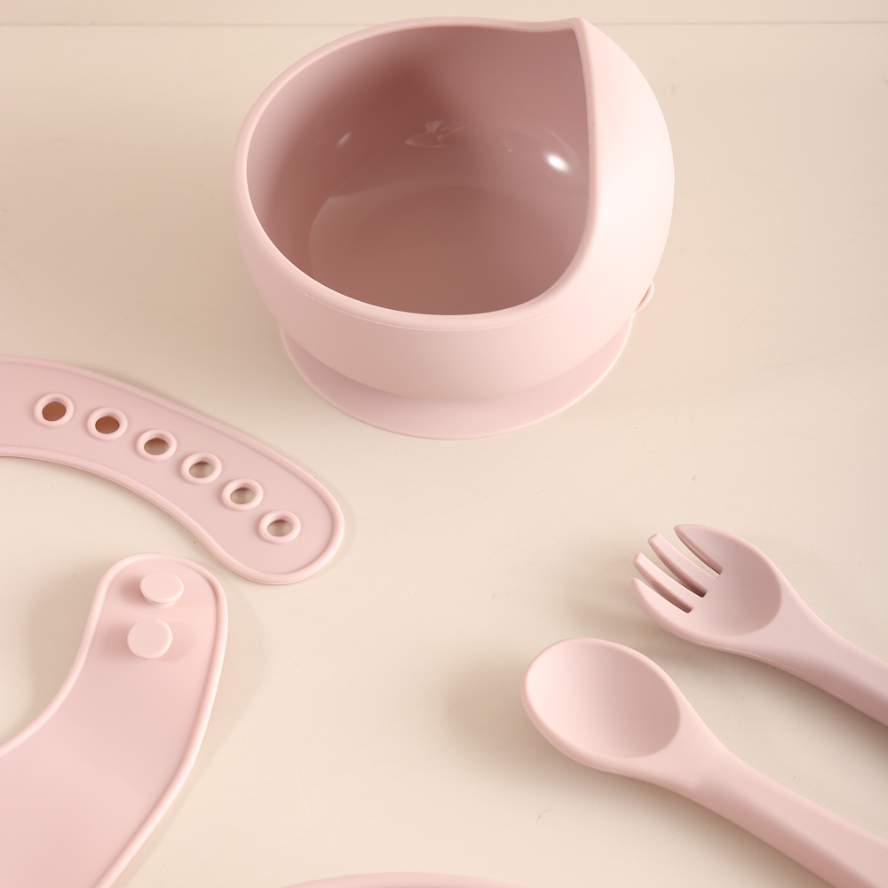 Set Peralatan Makan Bayi Kelin - Silicone Baby Bibs ulasan dan harga