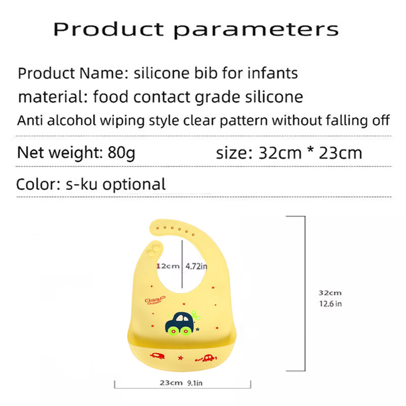 Bib Makan Bayi Silikon Tahan A - Silicone Baby Bibs ulasan dan harga