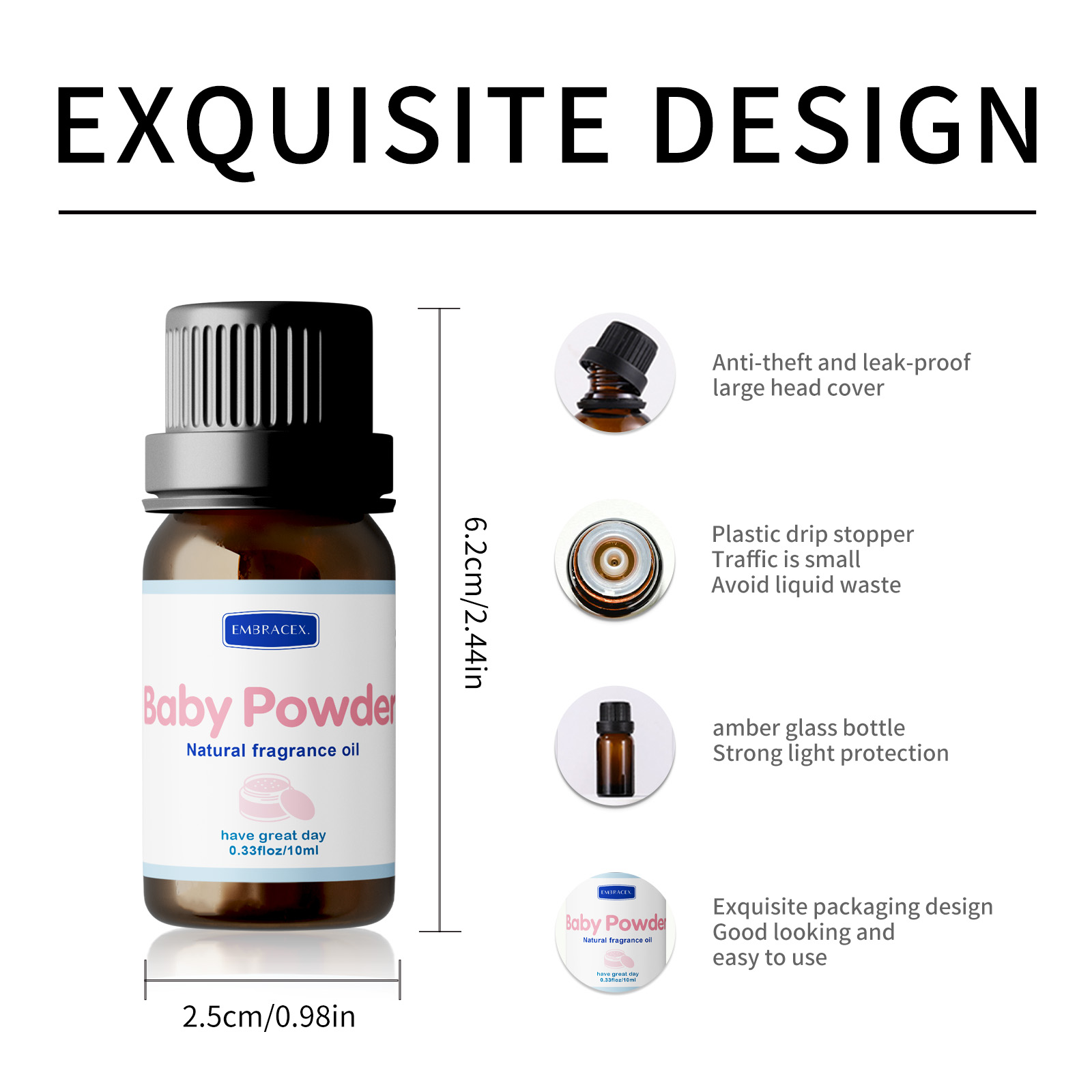 10ml Minyak Wangi Bedak Bayi A - Baby Products Soap ulasan dan harga