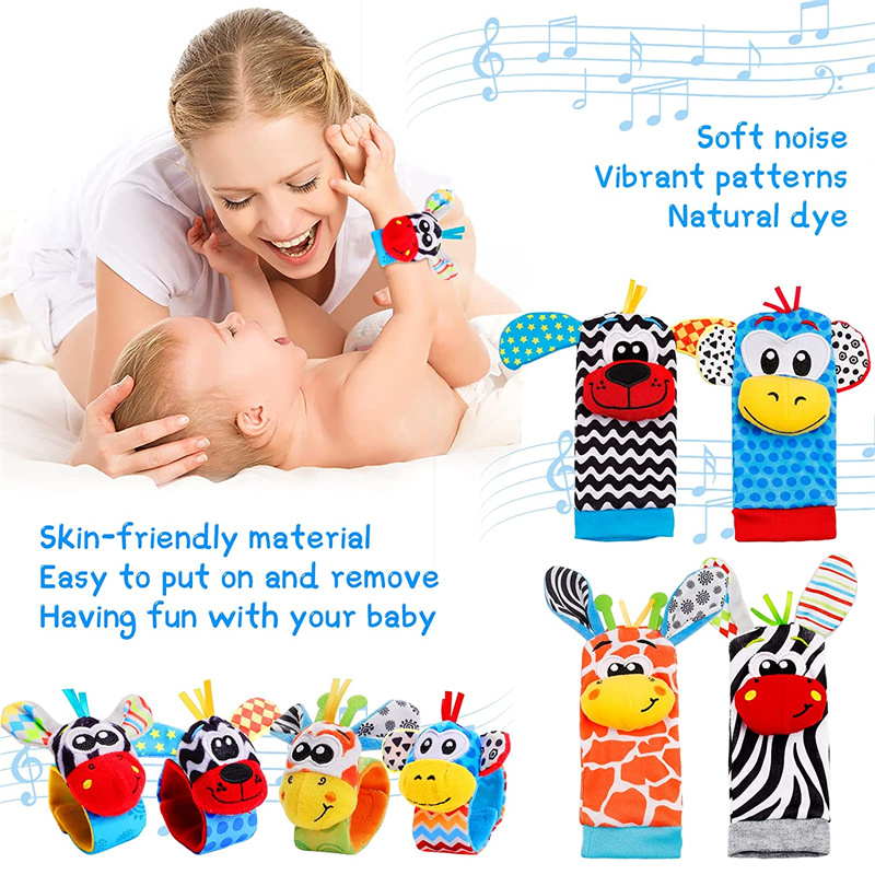 Kaus kaki bayi mainan kerincin - Baby Rattle Toy Set ulasan dan harga
