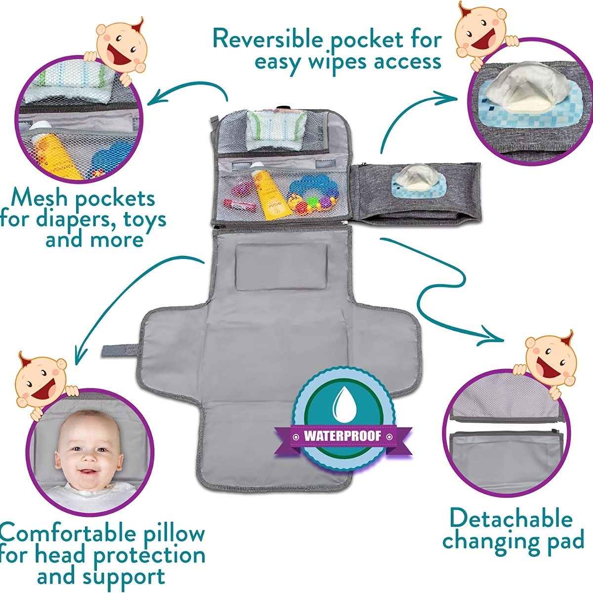 Alas ganti bayi utama & keranj - Diaper Changing Mat ulasan dan harga