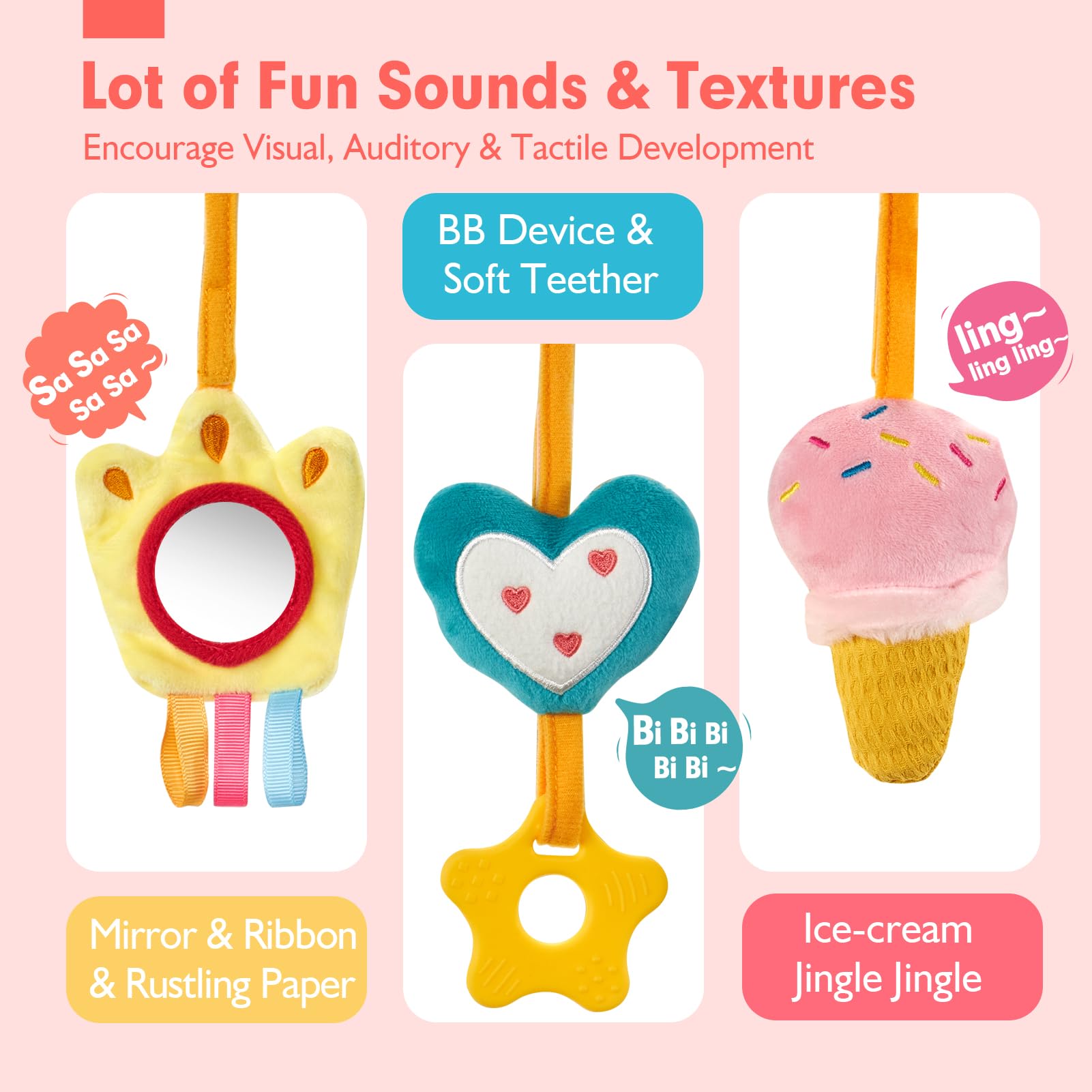 Mainan kursi mobil untuk kerin - Baby Rattle Toy Set ulasan dan harga
